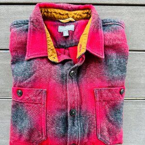 LL Bean 2025 Mens Signature Northwoods Twill Flannel Shirt XL Red Camp